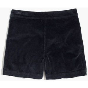NWT Madewell Williams Corduroy Short in Black